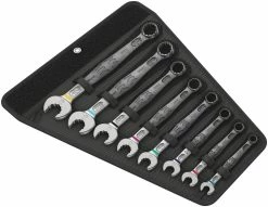 Wera 020241 JOKER 8 Set 1 6003 8 Piece Imperial Ring Combination Spanner Set 5/16-3/4" AF