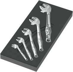 Wera 150122 (9732) 6004 Joker Set 1, 5 Piece Self Setting Spanner Foam Module Set