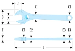 Facom 101.6 'Quick-Adjust' Adjustable Wrench 6" (150mm) -Hot Sale Spanners & Wrenches Shop 101.8G DIMENSIONS 5