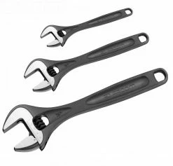Facom 113T.SET3 Heavy Duty Phosphated Adjustable Spanner Wrench Set 6", 8" &amp; 10"