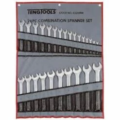 Teng Tools Teng 6526MM 26pc Metric 6-32mm Combination Wrench Spanner Set In A Tool Roll