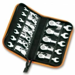 Beta 142C/A12 12 Piece Stubby Ratcheting Combination Spanner Set 8-19mm