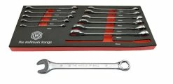 Britool Hallmark CEHMSET12TC 12 Piece Hexagon Ring (6 Point) Combination Spanner Set 8-19mm