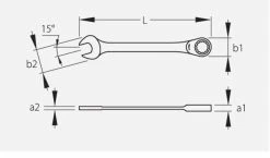 Gedore 7 R Metric Combination Ratchet Spanner Wrench 13mm -Hot Sale Spanners & Wrenches Shop 2297051 1 4