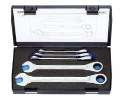 Gedore 7 R-005 5 Piece Ratchet Combination Spanner Set 8-19mm