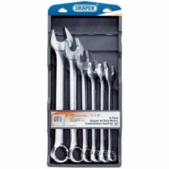 Draper 26695 6 Piece Heavy Duty Combination Spanner Set 34-50mm (Large Sizes)