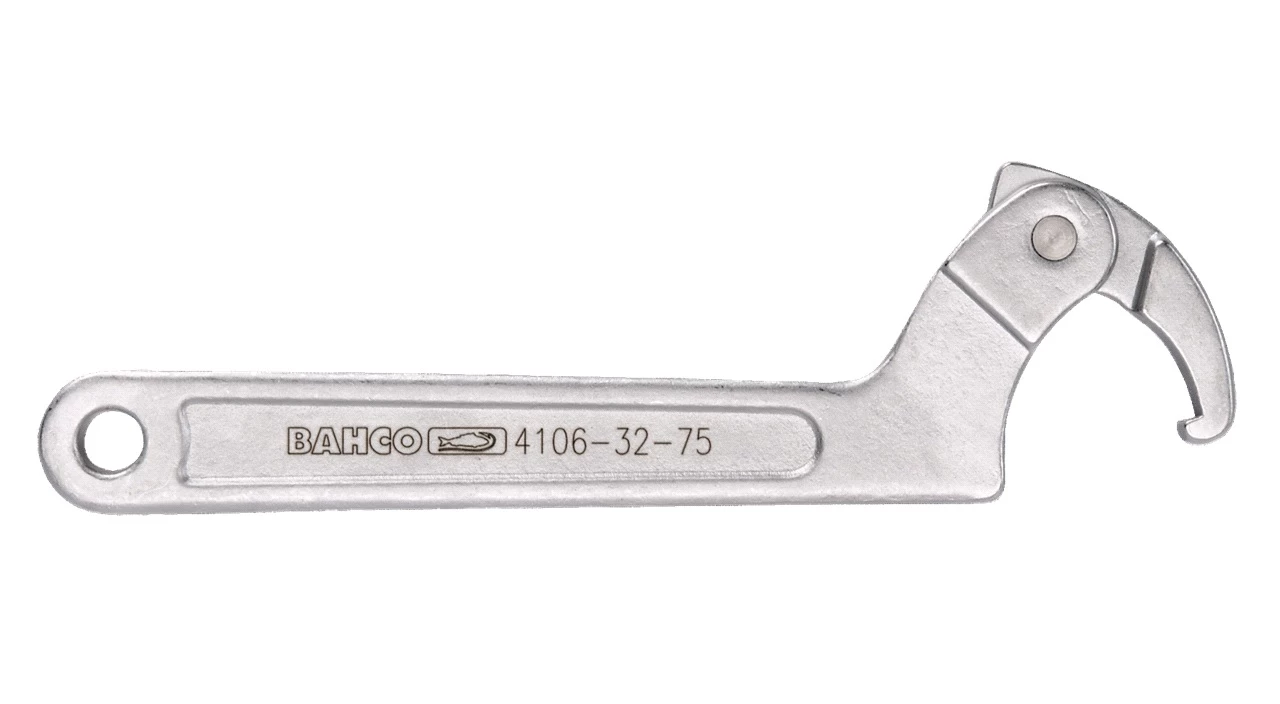Bahco 4106 Hinged Hook Wrench 155-230mm 1 Bahco 4106 Hinged Hook Wrench 155-230mm