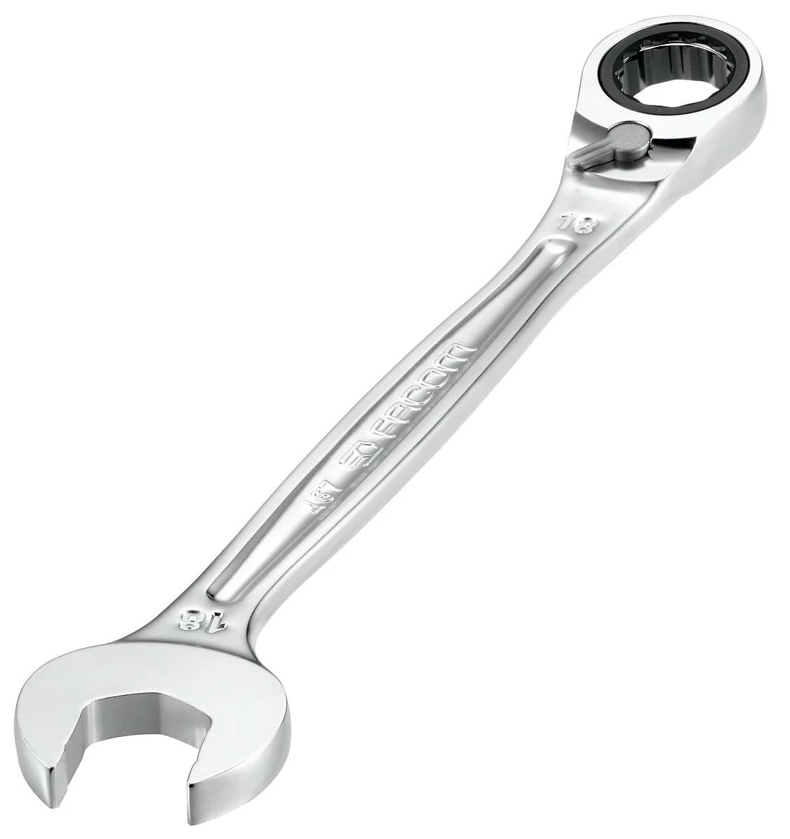 Facom 467B.18 Reversible Ratcheting Anti Slip Combination Spanner 18mm 2 Facom 467B.18 Reversible Ratcheting Anti Slip Combination Spanner 18mm - Image 2