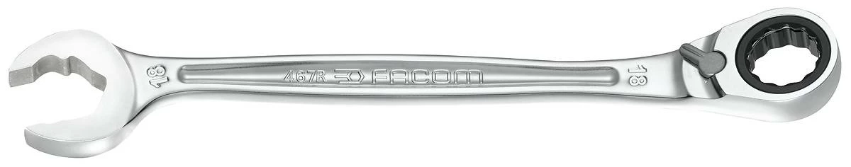 Facom 467BR.JP10 10 Piece 'Fast Ratchet' Ratcheting Combination Spanner Set 8-19mm 3 Facom 467BR.JP10 10 Piece 'Fast Ratchet' Ratcheting Combination Spanner Set 8-19mm - Image 3
