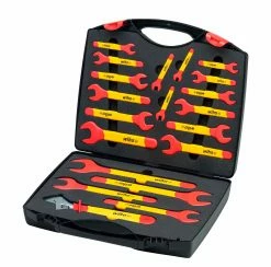 Wiha 43022 21 Piece VDE Single Open End Spanner Set 6-32mm