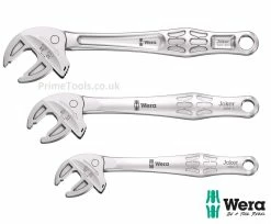Wera JOKER 6004 3 Piece Self-Setting Adjustable Spanner Set S, L &amp; XXL (10-32mm)