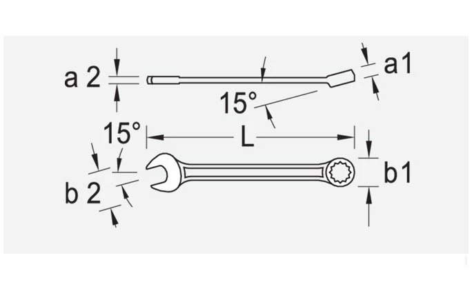 Gedore 7 Series Metric Combination Spanner Wrench 9mm 2 Gedore 7 Series Metric Combination Spanner Wrench 9mm - Image 2