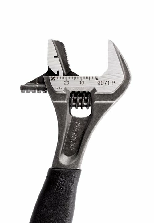 Bahco 9073P Black Finish Comfort Grip Adjustable Wrench With Reversible Jaw 12" 5 Bahco 9073P Black Finish Comfort Grip Adjustable Wrench With Reversible Jaw 12" - Image 5