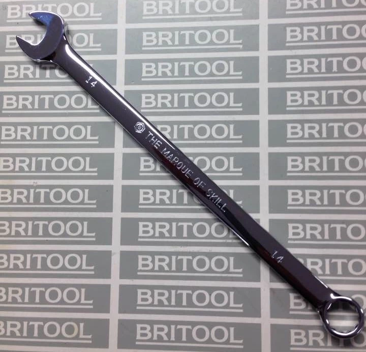 Britool Hallmark CEXM14 Extra Long Combination Spanner 14mm 1 Britool Hallmark CEXM14 Extra Long Combination Spanner 14mm
