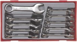 Teng TT6010M Metric Stubby Spanner Set In Tool Box Module Tray