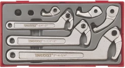 Teng TTHP08 Hook &amp; Pin Spanner Wrench Set In Tool Box Tray